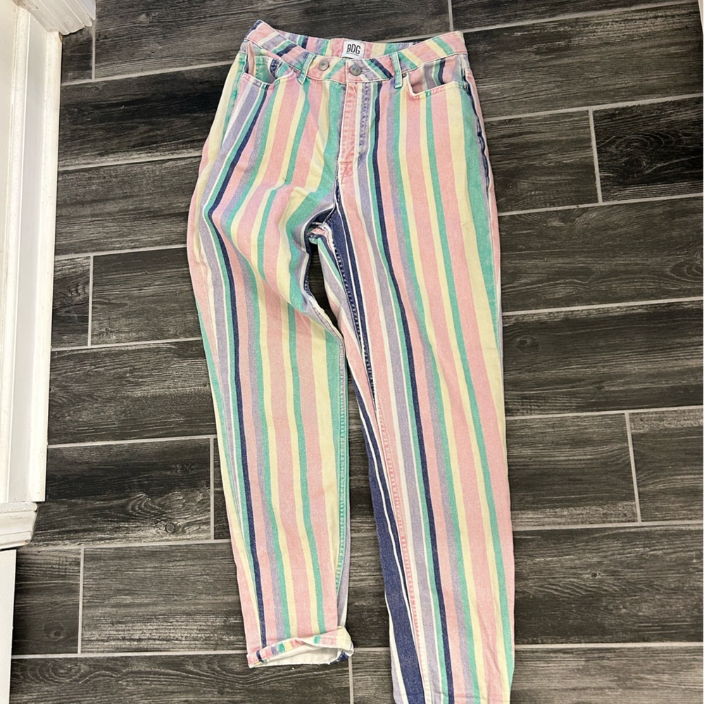 BDG urban outfitters, colored striped, high waisted